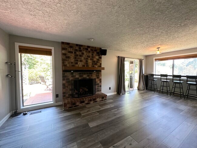 Living room fireplace - 2345 Century Ln
