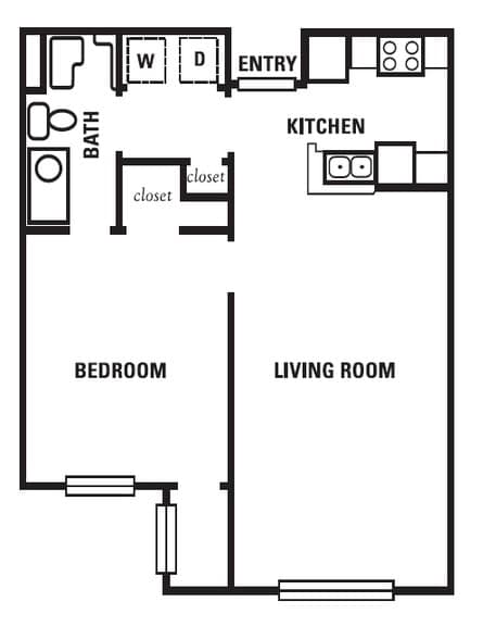 1BR/1BA - Norman Berry Village - MUST BE AGE 55+