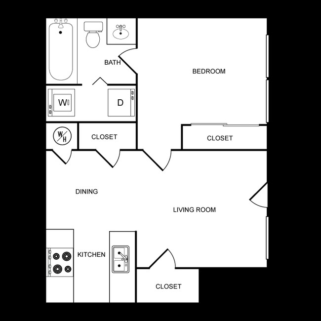 1BR/1BA - Gardens at Pryor Creek