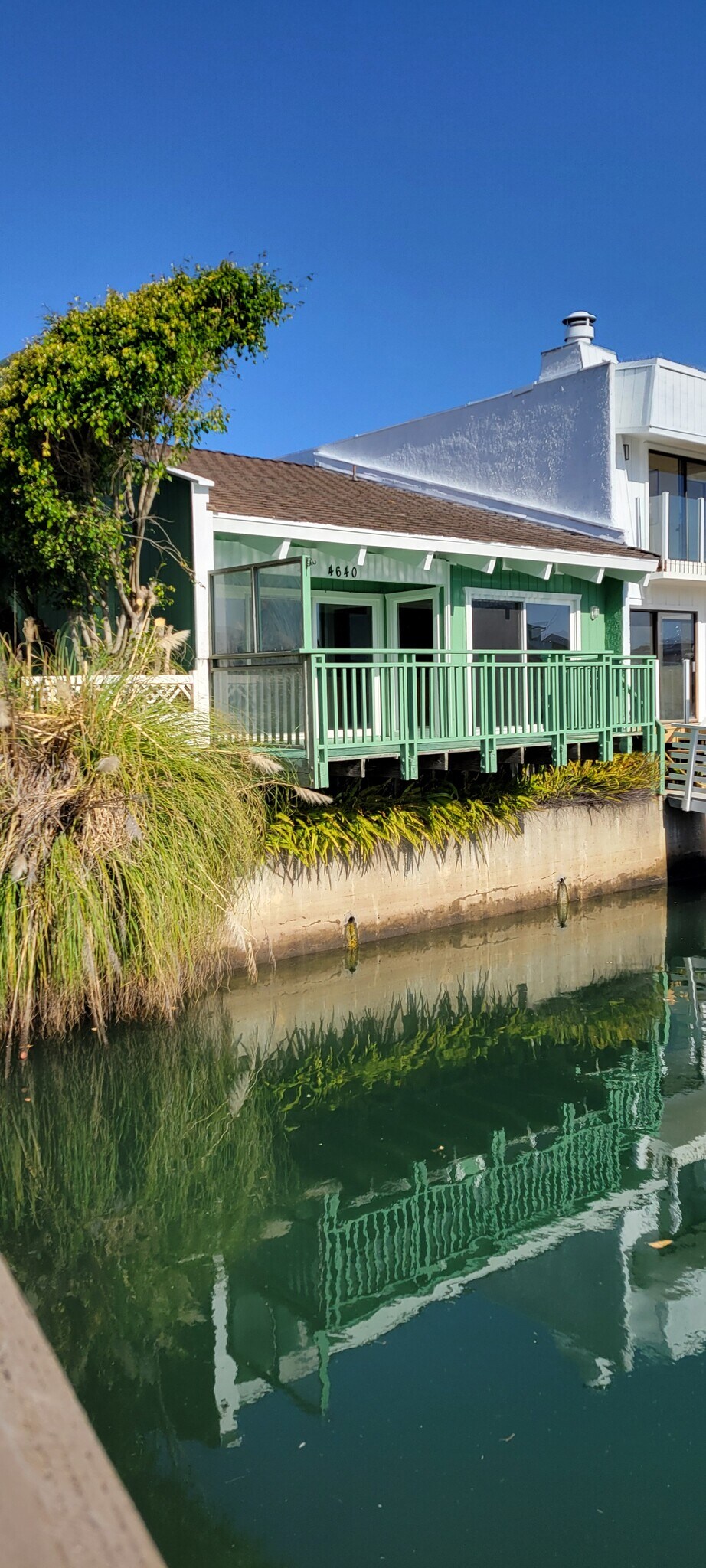 Patio from water - 4640 Eastbourne Bay