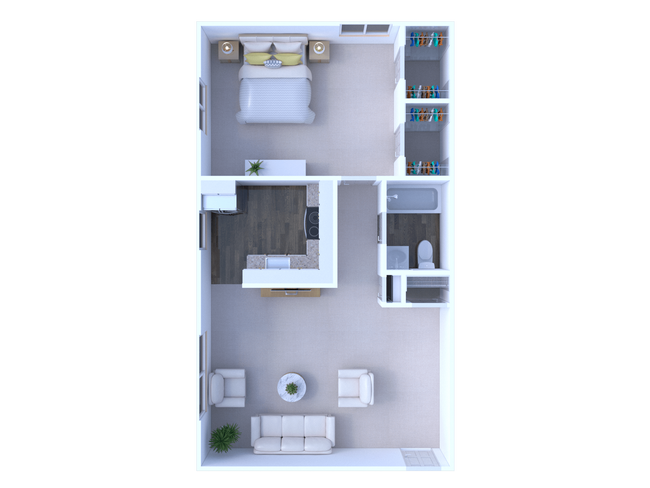 NorrisHills 4 1BD 1Bath - Astor and Logan Apartments