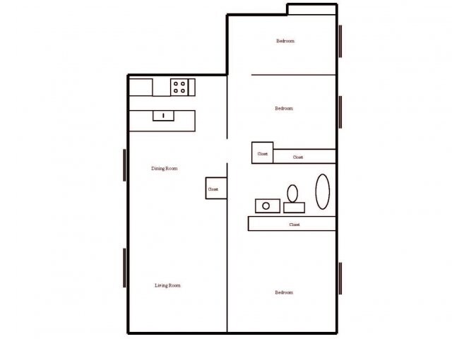 3BR/1BA - Sawtooth Village Apartments