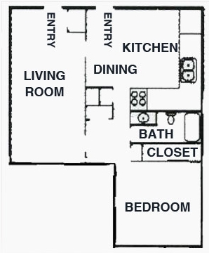 1BR/1BA - Village Commons