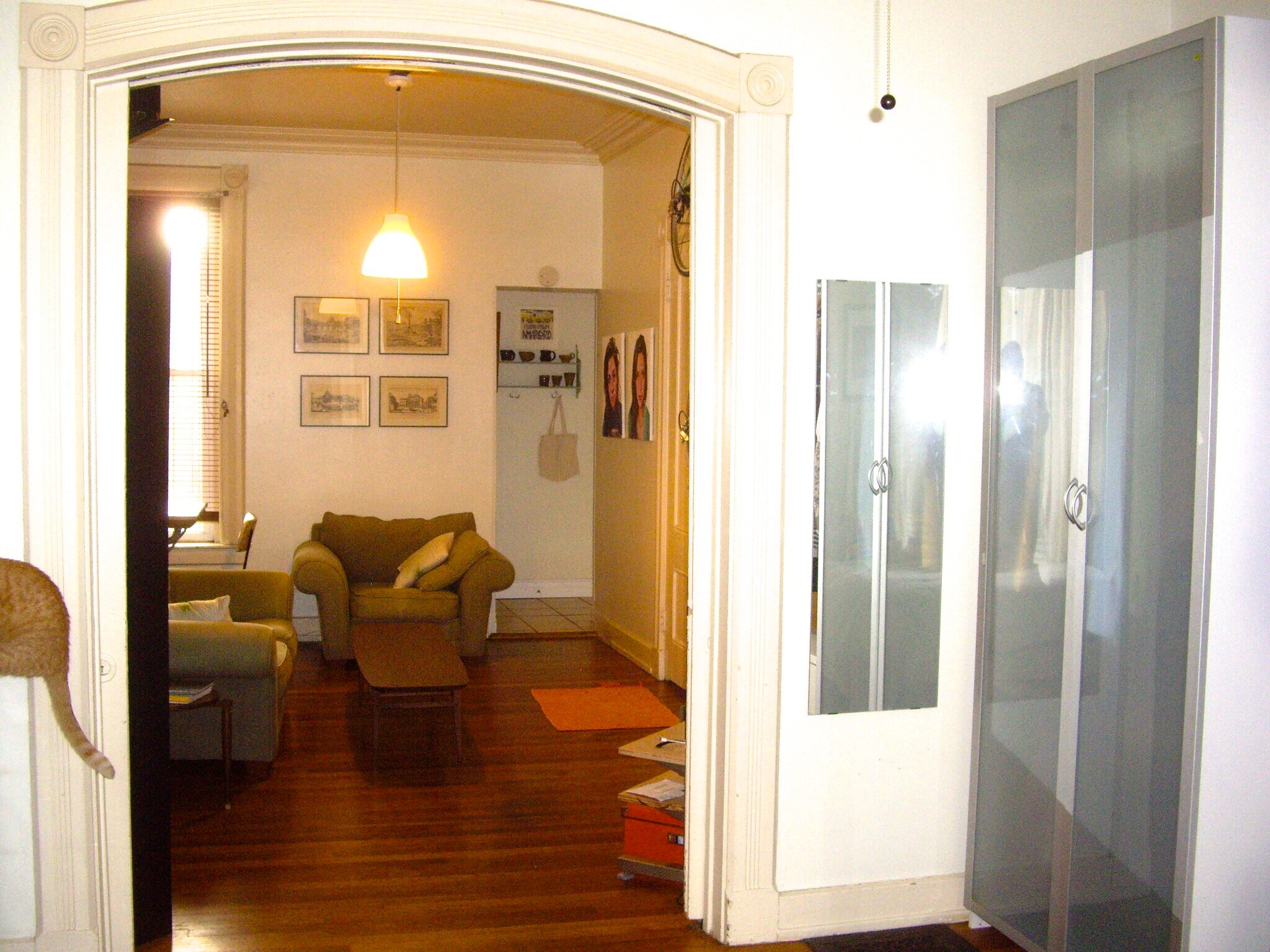 Looking towards the back from the bedroom - 22 Lyon St
