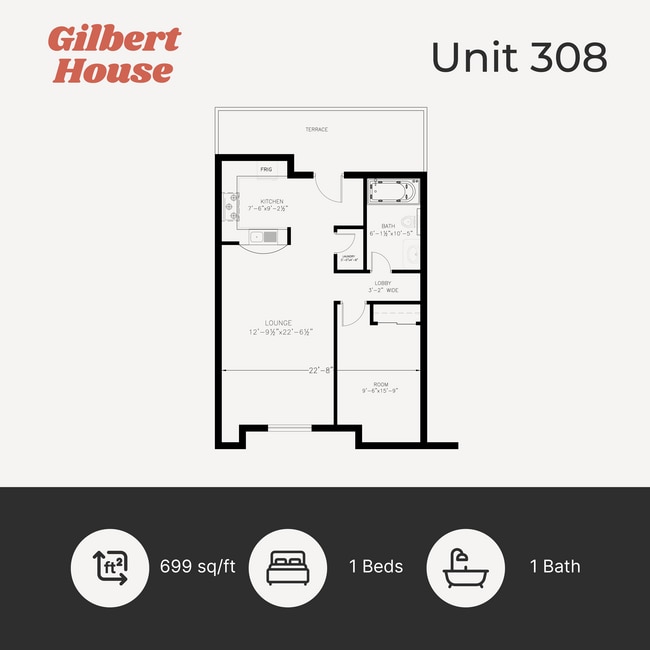 Floorplan - Gilbert House Apartments