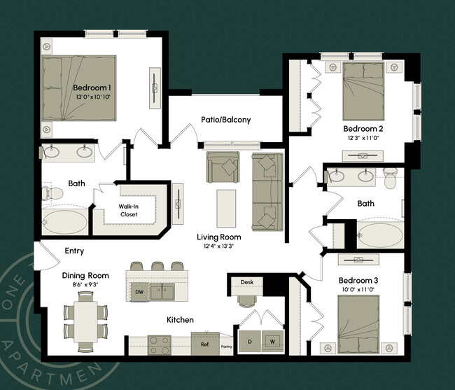 Floorplan - One Town Park