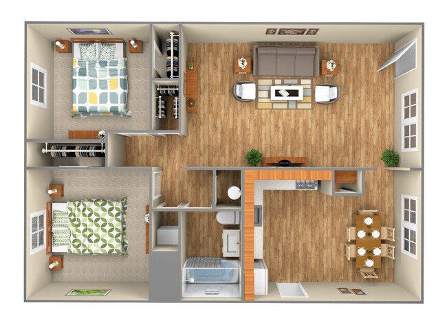 Floorplan - Park Vista Apartment Homes