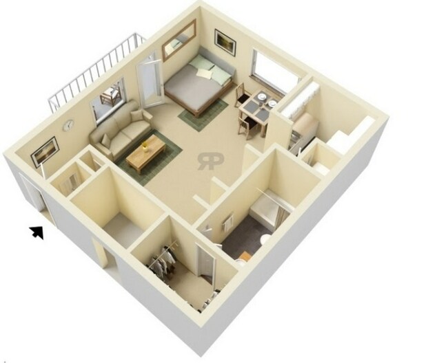 floor plan 1x1 588.png - Watermill Apartments