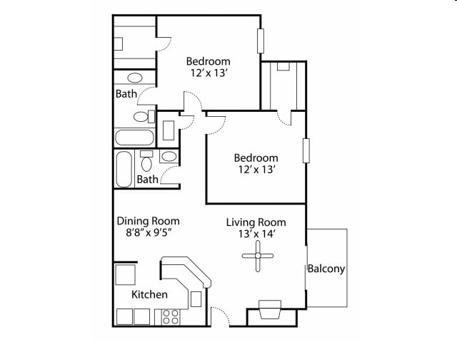 2BR/2BA - Bellevue West