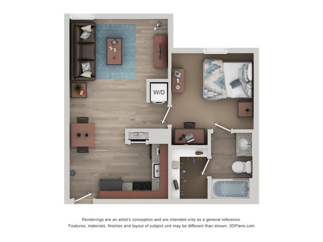 A2 Floor Plan - Flatts at South Campus