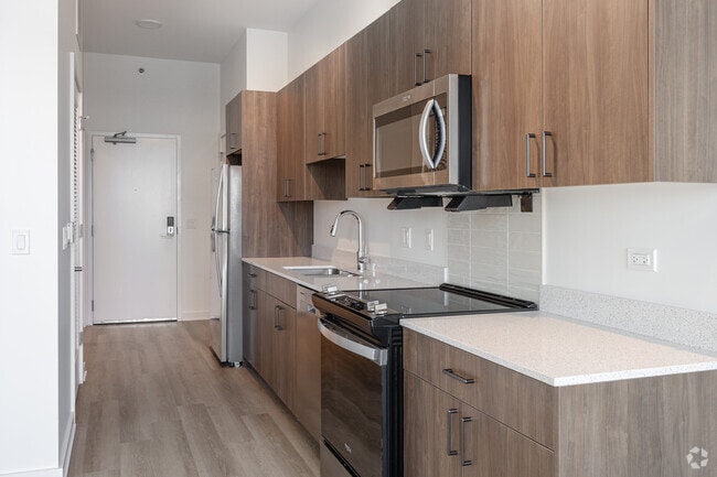 Studio - 503SF - Kitchen - Canvas at Leland Plaza