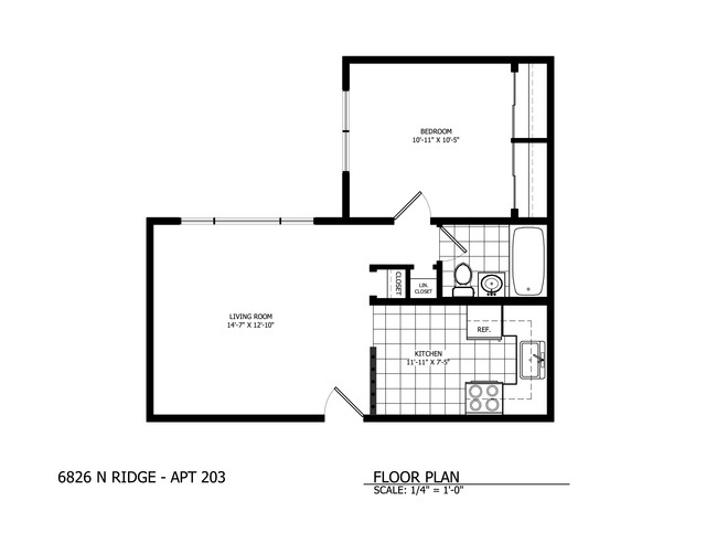 1BR/1BA - The Ridge Court