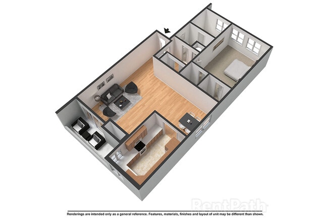 Floorplan - Bixby Hill Apartments