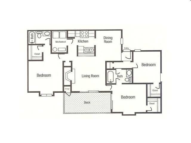 3BR/2BA - 1 Park Central Apartment Homes