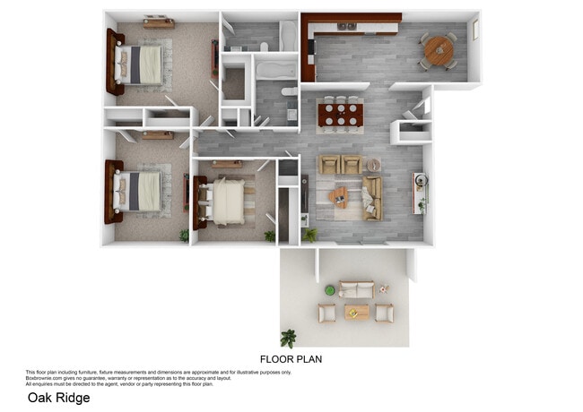 Floorplan - Oak Ridge Apartments