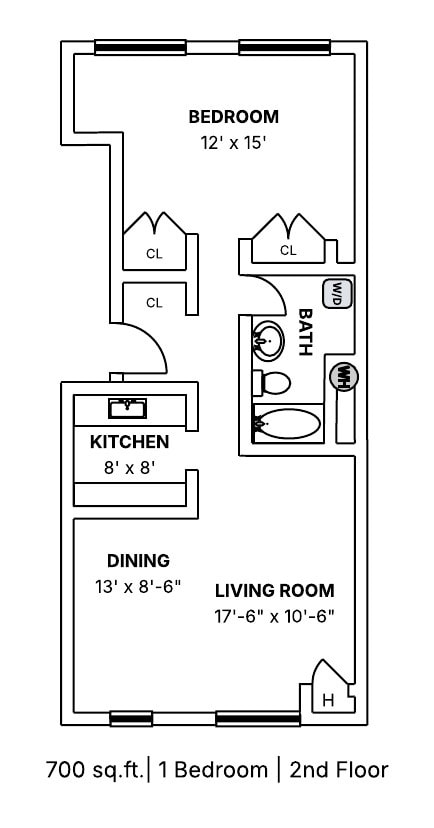 Floorplan - Will-O-Hill Apartments