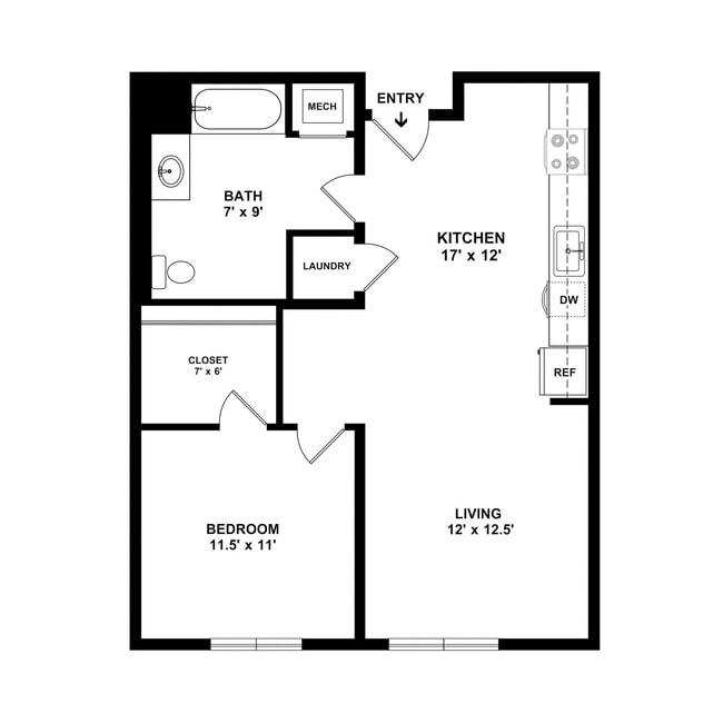 Floorplan - Mosa Apartments