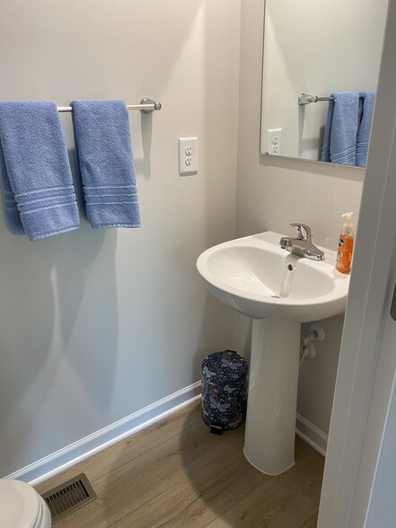 Half bath on main floor - 149 Thicket Dr