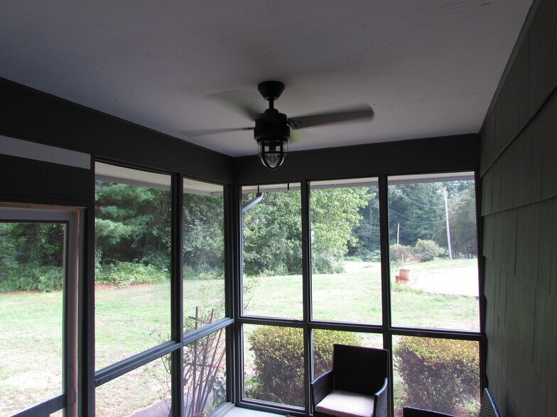 Screen porch 8X12 looking towards front yard - 97 Scrub Oak Rd