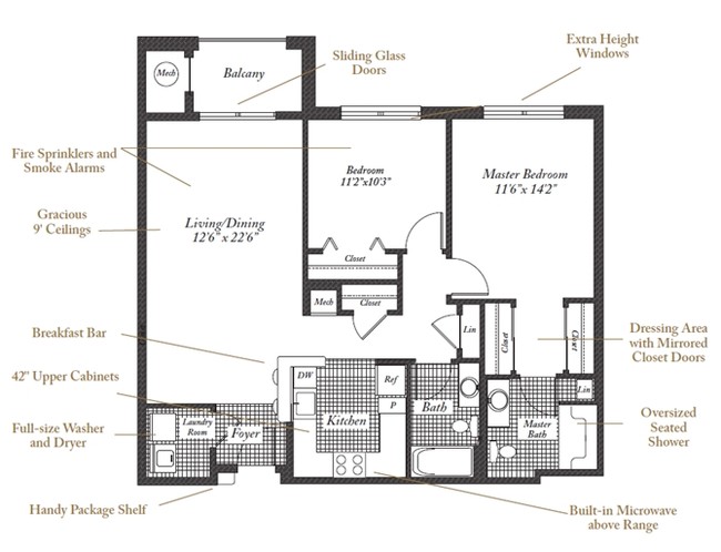 Floorplan - Evergreens at Columbia Town Center