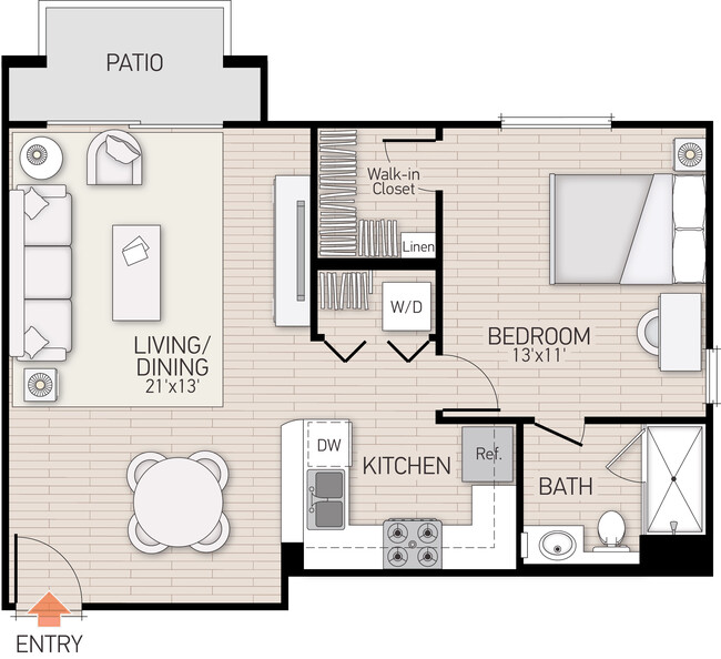 Floorplan - Turtle Ridge Apartment Homes