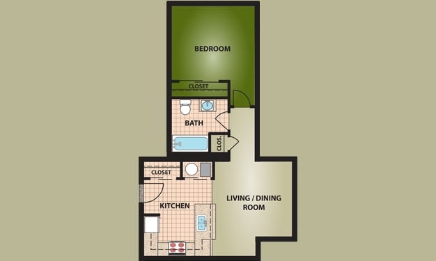 1BR/1BA - Nativity Manor