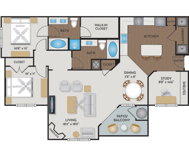 Floorplan - Settlers Ridge Apartments