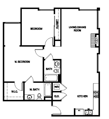 2BR/2BA - The Social Apartments