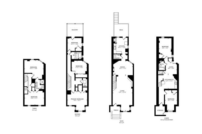 Building Photo - COMING SOON - Sprawling 5 Bed, 3 Bath, Two Kitchens, Dual Back Decks, Two Office/Den Townhouse, 2...