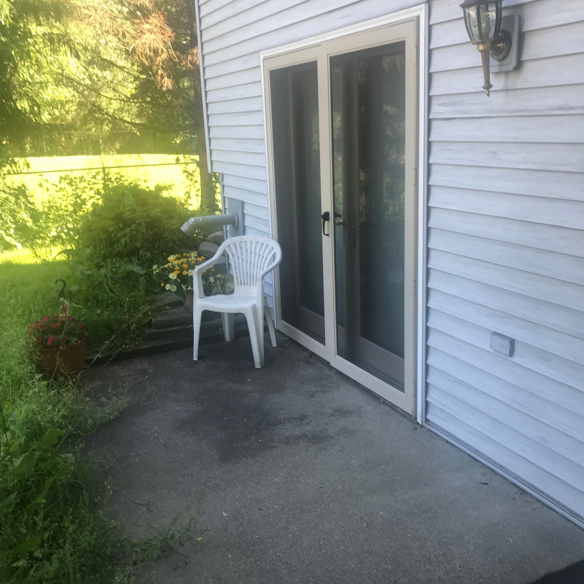 Exterior french patio doors with locking screens, all leading to walk out patio. - 26 Rochester St
