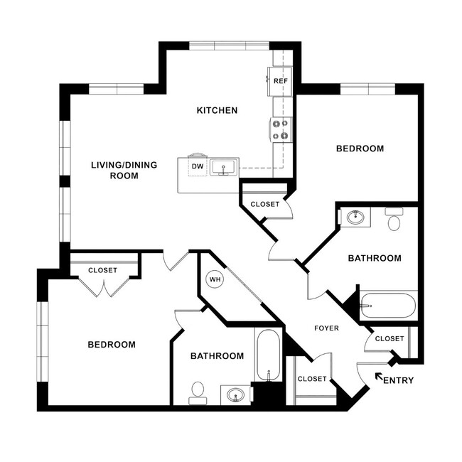 Coneflower - 2 Beds, 2 Baths, 918 sq. ft. - Oakwood Meadow Senior Residences