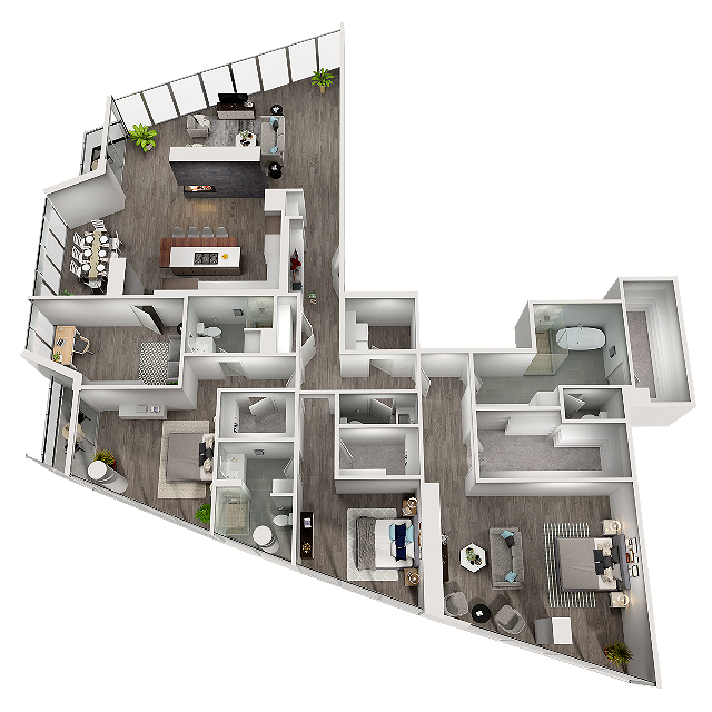 D7 The Eleanor 2470 sq ft (Unit 4003) 3-3.5 - Aspire Post Oak