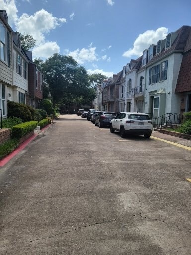 View of Private Street in Front of The Subject - 376 N Post Oak Ln
