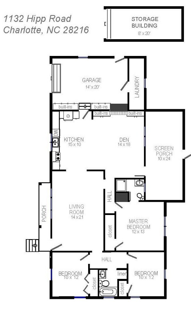 Building Photo - Charming Vintage Ranch, Den, Fireplace, Screened Porch