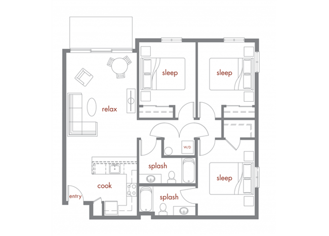 Floorplan - Tivalli Apartments