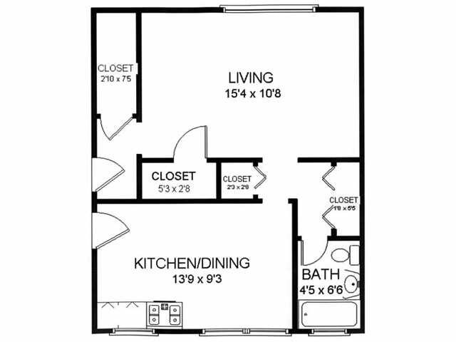 Floorplan - 425-431 N. Humphrey Ave.