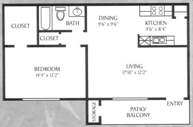 1BR/1BA - Windfern Pointe Apartments