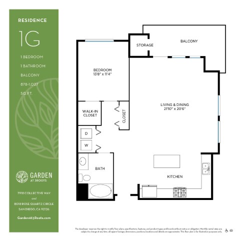 Floorplan - Garden at 3Roots
