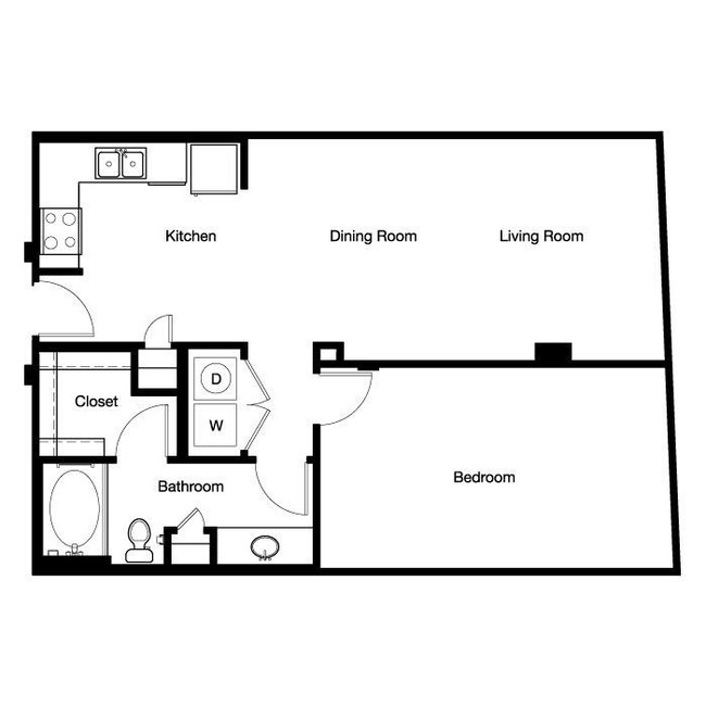 Gallery At Turtle Creek - A1C - 1 Beds - 1 Baths - 831 Sq. ft. - Gallery At Turtle Creek