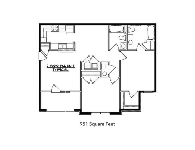 2 Bedroom 2 Bath - Riverside Place