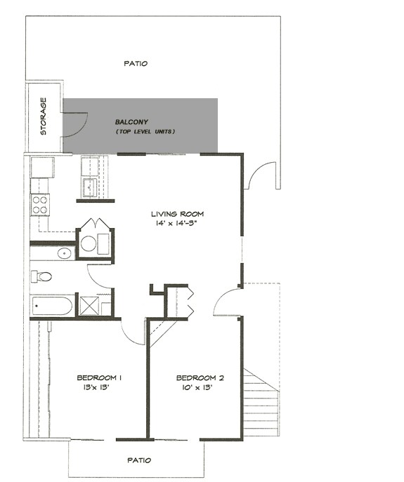 2BR/1BA - Cambridge Arms Condominiums