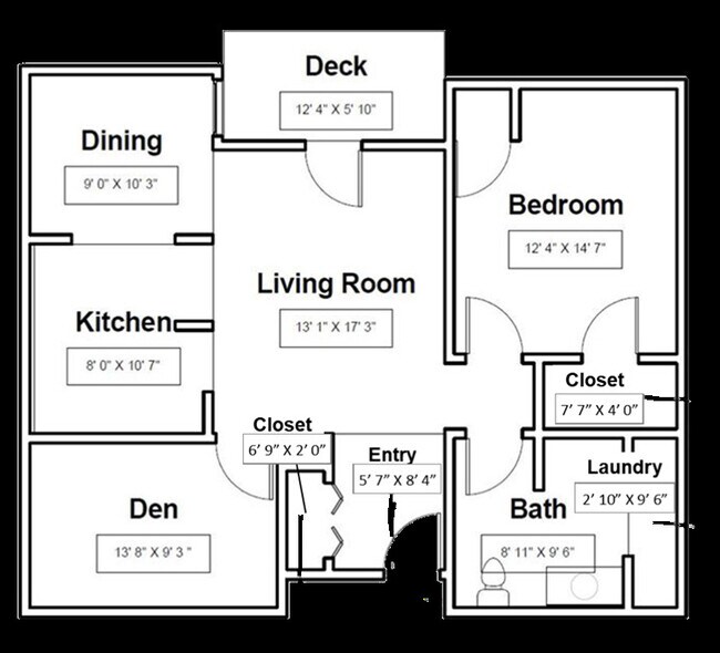 1 bedroom + Den D - Kingsway Retirement Living