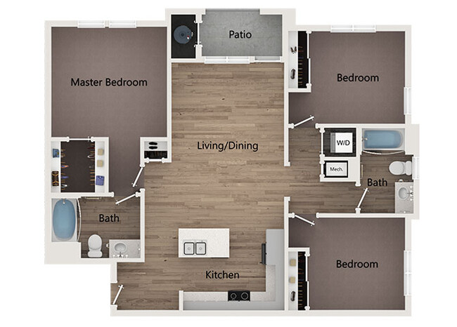 Floorplan - Sage Apartments and Townhomes