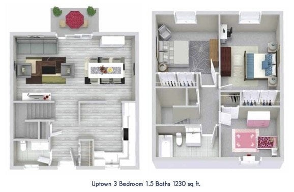 Floorplan - Uptown 11 Townhouses
