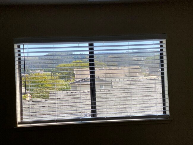 View of East facing hills from primary top floor bedroom - 445 Willow Ave