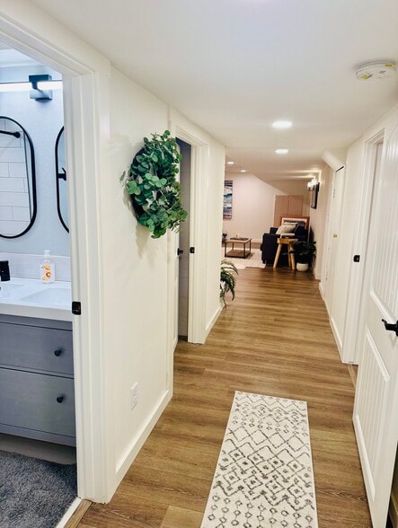 Hallway from bedroom to bathroom/kitchen/living room - 4101 Red Bird Pl