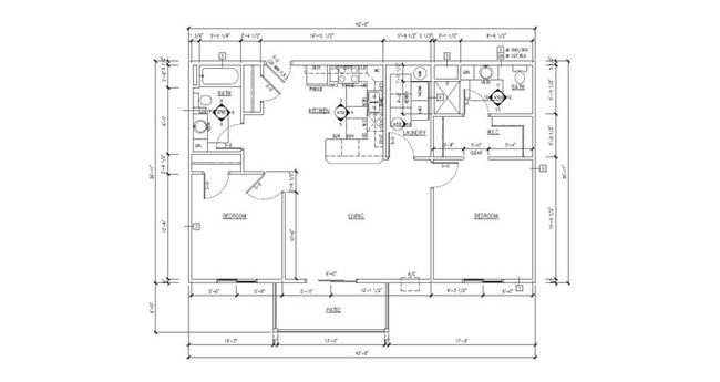 Floorplan - Beautiful 2 Bedroom, 2 Bathroom at Country...