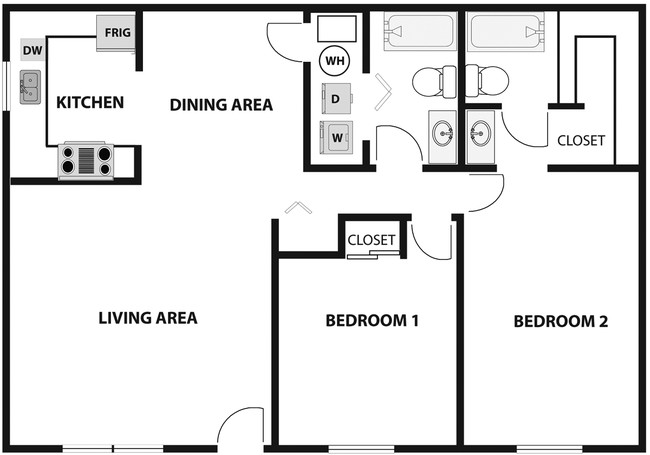 Floorplan - Newark Green Apartments