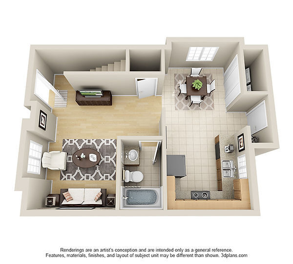 1st Floor floorplan - 600 Hosking Ave