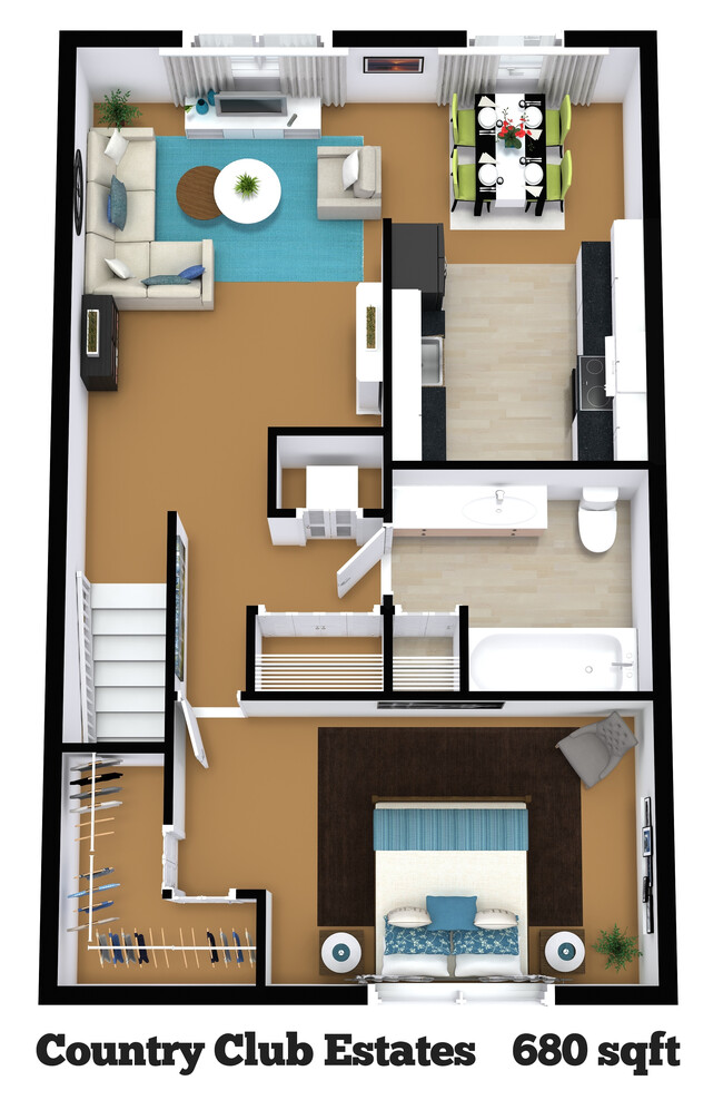 Private Entry 1 bedroom - Country Club Estates